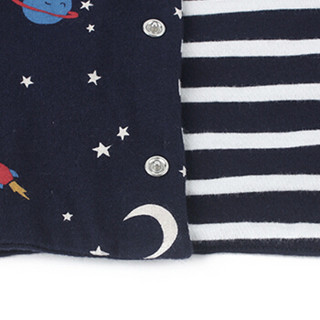 Gap旗舰店 男婴儿 布莱纳小熊刺绣 棉质两面穿连帽卫衣 374302  海军蓝色 90cm(18-24月)