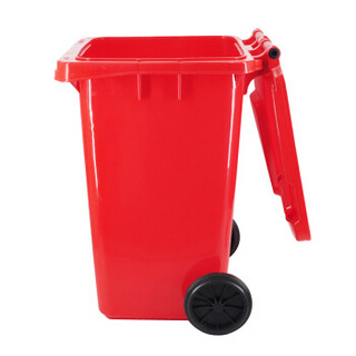 兰诗（LAUTEE）LJT2217 普通分类款大号物业环卫垃圾桶 红色120L