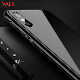 VALK 苹果iPhone XS Max 手机壳抖音同款网红万磁王 新款全包防摔潮牌iphone10玻璃壳 防摔手机套6.5英寸黑色