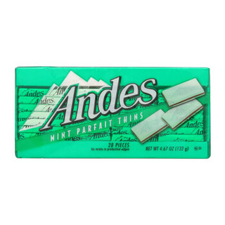 Andes 安迪士 双层薄菏夹心巧克力片 薄菏味 132g 盒装