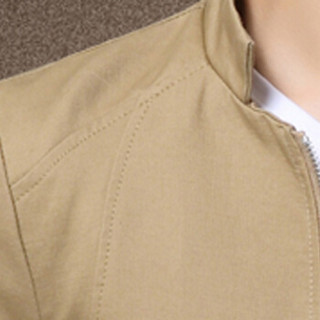 俞兆林（YUZHAOLIN）夹克 男士时尚立领纯色夹克外套2021-780卡其色L