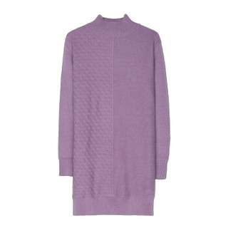 尚格帛 2018冬季新品女装毛衣女半高领修身保暖打底针织衫加绒加厚毛衣 LLFYE5835GB 紫色 XL