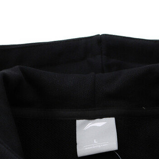 LI-NING 李宁 运动时尚系列 男 卫衣类 AWDNC97-2 标准黑 L