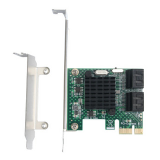 魔羯 MOGE MC2684 台式机SATA3.0扩展卡4口6G PCI-E转SATA3.0转接卡 SSD固态转接卡扩展卡