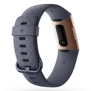 Fitbit Charge 3智能时尚心率手环 心率实时监测 睡眠记录 50米防水 自动锻炼识别 来电显示 VO2Max测量 蓝色