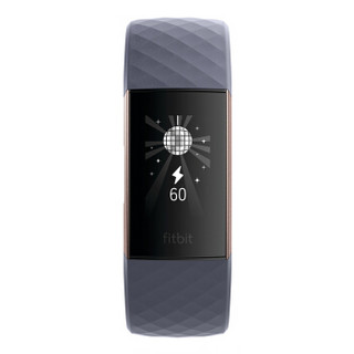 Fitbit Charge 3智能时尚心率手环 心率实时监测 睡眠记录 50米防水 自动锻炼识别 来电显示 VO2Max测量 蓝色