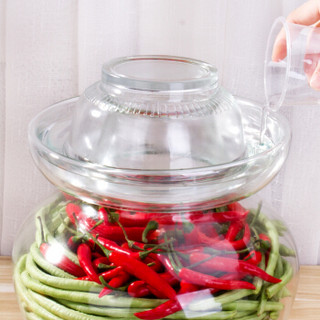 贝瑟斯 玻璃泡菜坛子泡菜罐 家用加厚透明密封咸菜罐腌菜坛子酸菜 15斤装