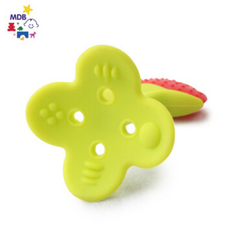 美国MDB婴儿牙胶硅胶磨牙棒玩具 宝宝安抚咬咬胶（柚子）