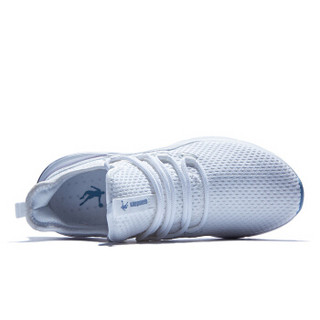 QIAODAN 乔丹 女鞋板鞋百搭透气低帮时尚小白鞋 XM1690304 白色/氢蓝色 38