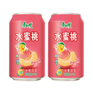 康师傅 水蜜桃 蜜桃味饮料 易拉罐装310ml*24瓶 整箱装