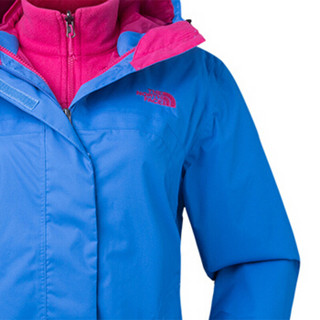 THE NORTH FACE 北面 女款三合一冲锋衣 A3CGU 湖蓝 XL