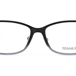 ZEISS蔡司镜架 光学近视眼镜架 男女款板材+钛商务休闲眼镜框全框 ZS-70009-F921渐变黑框黑色腿54mm