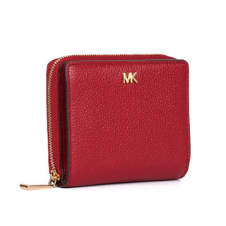 MICHAEL KORS 迈克·科尔斯 MONEY PIECES系列 MK女包 女士皮革短款钱包钱夹 32F8GF6Z0L MAROON褐红色