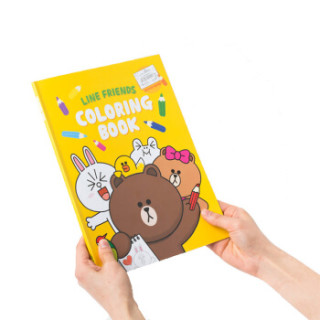 LINE FRIENDSLINE FRIENDS 布朗熊 涂色本 动漫周边学生文具可爱卡通