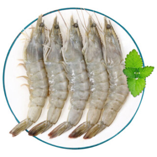 旺利珍 活冻厄瓜多尔白虾350g 14-18只(40-50只/kg) 海鲜年货