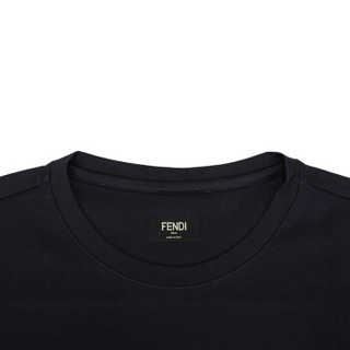 FENDI 芬迪 男士Fendi Stamp图案棉质圆领短袖T恤FY0894 A4PP F0PT M