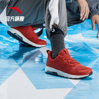 ANTA 安踏 男鞋2019新款男子半掌气垫缓震休闲鞋运动训练鞋 11917775-4 大学红/象牙白/黑 6.5(男39)