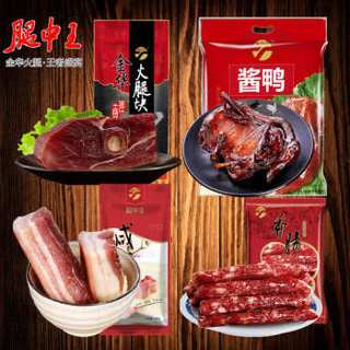 腿中王 TZW1035 金华火腿腊味香肠酱鸭五花咸肉礼盒 1450g