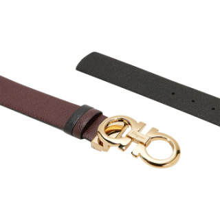 Salvatore Ferragamo 菲拉格慕 女士酒红色牛皮革腰带 0693241_C _ 95