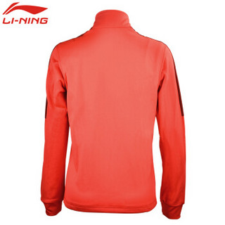 LI-NING 李宁 套装瑜伽健身运动户外跑步训练休闲开衫外套上衣 AWDN912-3 M码 女款 样品红