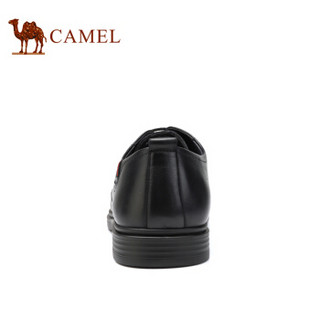 CAMEL 骆驼 牛皮系带男士商务休闲皮鞋 A912247490 黑色 43