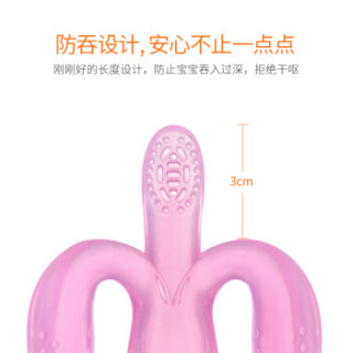 可瑞儿(MyCarol)小海龟宝宝安抚牙胶婴儿硅胶磨牙棒 清澈紫MC606
