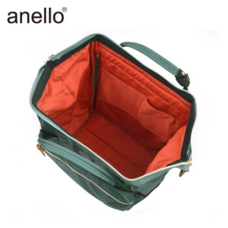 anello 阿耐洛 日本潮男女离家出走小号手提双肩背包B0197B深绿色