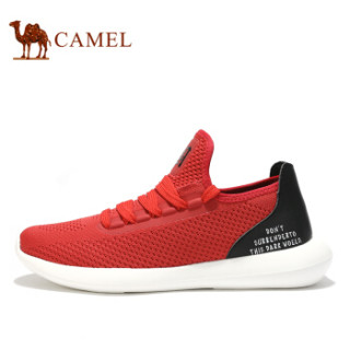 CAMEL 骆驼 时尚百搭休闲运动鞋男 A912246240 红/黑 42