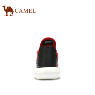 CAMEL 骆驼 时尚百搭休闲运动鞋男 A912246240 红/黑 42