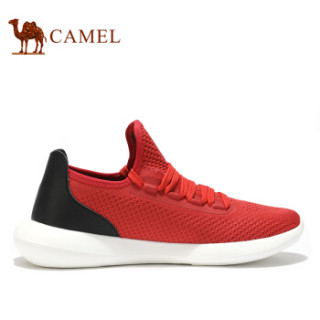 CAMEL 骆驼 时尚百搭休闲运动鞋男 A912246240 红/黑 42