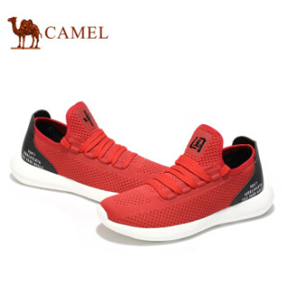 CAMEL 骆驼 时尚百搭休闲运动鞋男 A912246240 红/黑 42