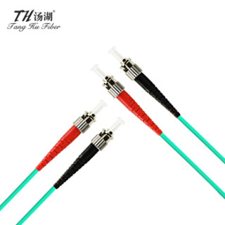 汤湖 TH-W115 电信级光纤跳线 ST-ST 3米万兆多模双芯光纤尾纤 收发器尾纤OM3光纤线