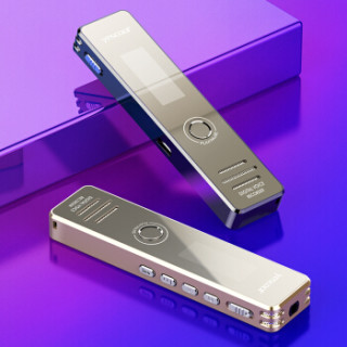 音士顿(yescool)A7录音笔 PLUS升级版 专业微型 高清远距 智能降噪 学习/会议/采访 无损MP3播放器 8G金色
