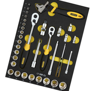 史丹利 (STANLEY) 34件套6.3/10/12.5MM系列公制工具托 LT-026-23