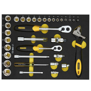 史丹利 (STANLEY) 34件套6.3/10/12.5MM系列公制工具托 LT-026-23