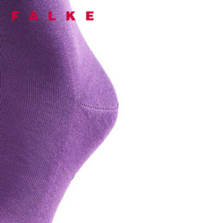 FALKE 德国鹰客 Tiago 丝光棉罗纹商务正装长中筒男袜 紫色petunia 41-42 14662-6860-41