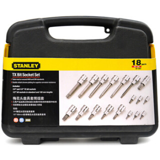 史丹利 (STANLEY) 18件套6.3MM,12.5MM系列旋具套筒组套 91-940-22