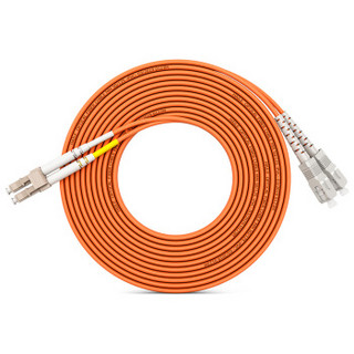 海乐（Haile）电信级光纤跳线网线 双芯多模（LC-SC，50/125) HJ-2LC-SC-MD30 收发器尾纤 30米