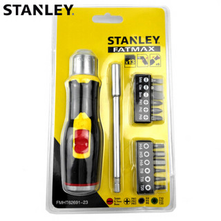 史丹利（Stanley）FatMax 13件手柄可弯型棘轮旋柄和旋具头组套 FMHT62691-23