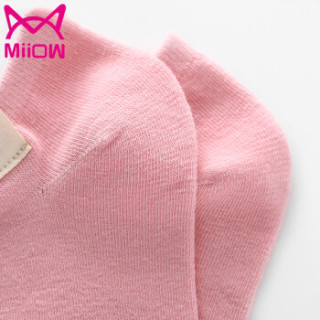 猫人(MiiOW)女士船袜女春夏季棉质简约纯色隐形袜休闲运动短袜子女袜 混色5双 均码