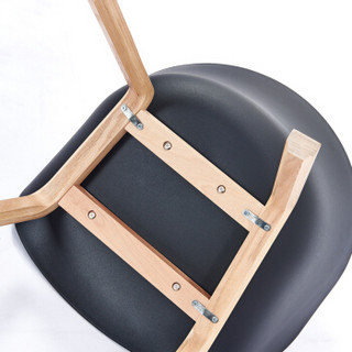 百思宜 椅子 接待办公椅现代简约时尚扶手椅 休闲个性餐椅设计师洽谈接待椅子 蓝色