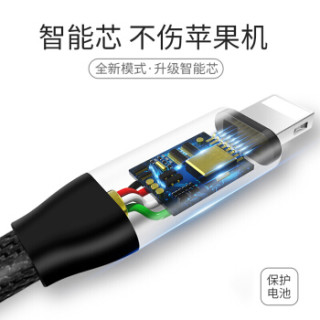 迪虎(DIHU) 苹果数据线 充电线iPhone6s/X/7/8plus/Xs Max/XR手机ipad加长快速充电器线布料 1.2米 红色