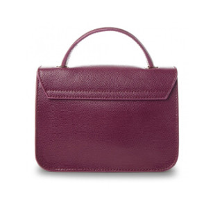FURLA 芙拉 METROPOLIS系列 SS19 CRUISE 女士 牛皮剖层革 酒红色 迷你 手提斜挎单肩小方包链条包993827
