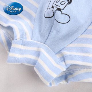 迪士尼 Disney 自营童装男童中小童平角内裤两连包2019春夏新款 DA922HW59 白底满印 蓝白条 120