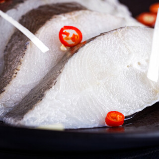 南极直达 冷冻格陵兰比目鱼切身 500g 袋装 宝宝辅食 自营海鲜水产