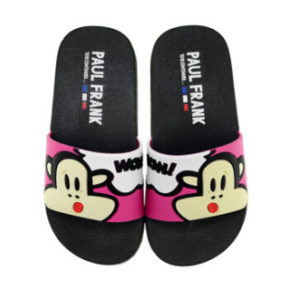 PaulFrank 大嘴猴凉拖鞋 时尚儿童款浴室拖室内户外亲子拖鞋 PF621K 玫红 210