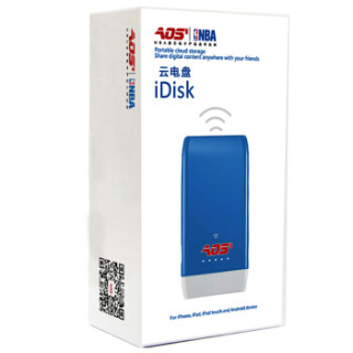 傲石(AOS)无线路由云电盘 MW010 (蓝色)iDisk 64G (附移动电源、Wifi存储、路由器等功能)