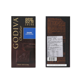 GODIVA 歌帝梵 85%可可黑巧克力片 100g 排块