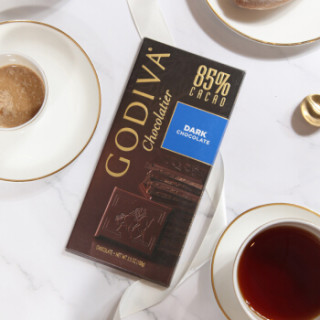 GODIVA 歌帝梵 85%可可黑巧克力片 100g 排块
