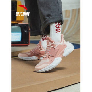 ANTA 安踏 女鞋休闲鞋2019新款女子潮流复古休闲鞋老爹鞋运动鞋 92918861 女婴儿粉/浅裸粉/安踏白 6.5(女37.5)